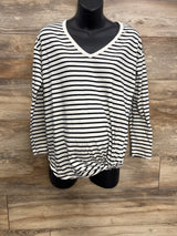 Old Navy Maternity Long Sleeve Twist Hem Shirt White sz Medium