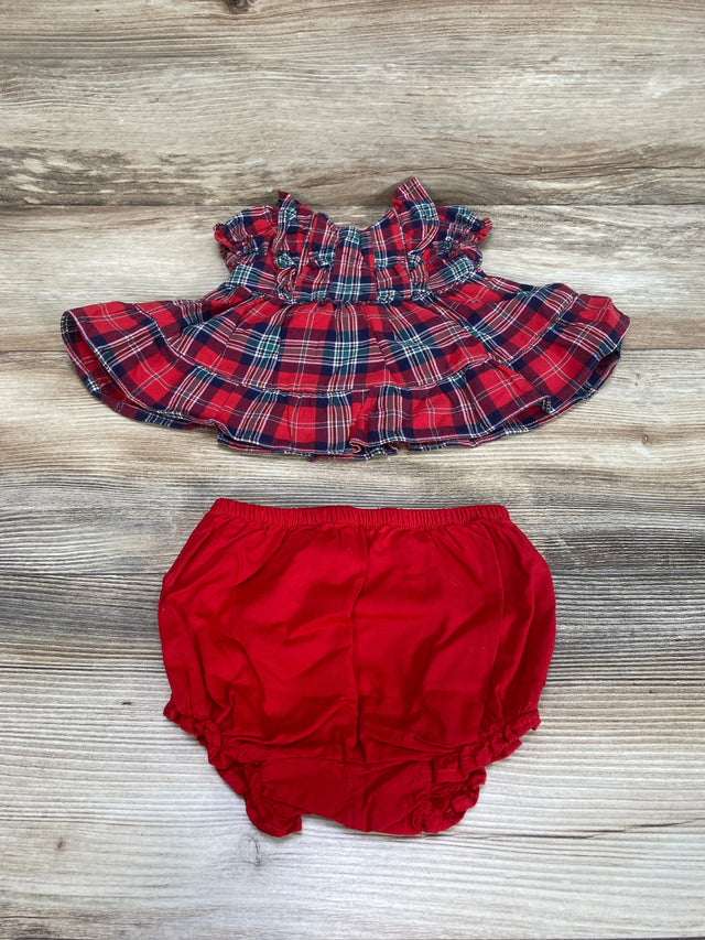 Janie & Jack 2pc Plaid Matching Set Red sz 0-3m - Me n Mommy To Be