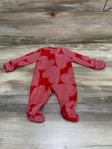 Carter's Heart Print Sleeper Red sz Newborn