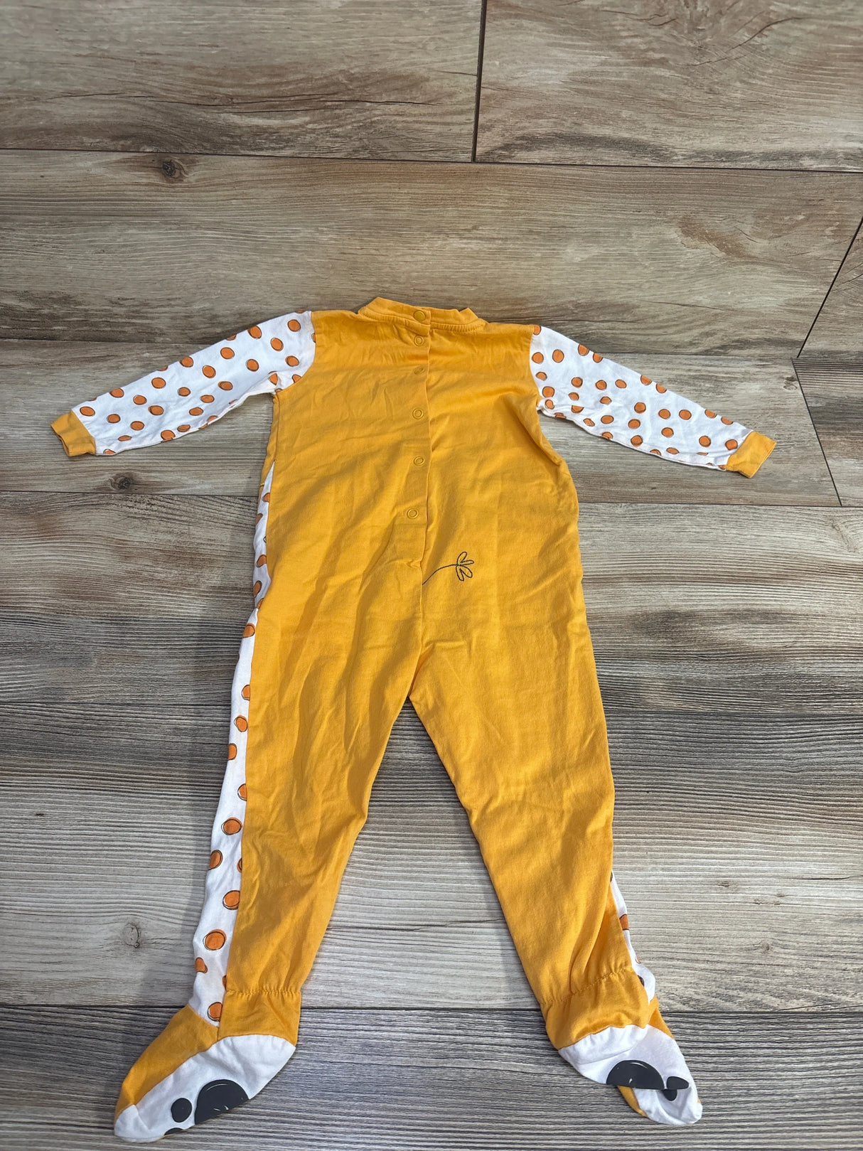 My First Chiccco Giraffe Footed Coverall Yellow sz 12-18m