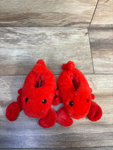 Plush Lobster Slippers Red sz 3/5c