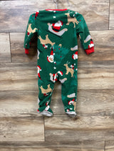 Carter's Christmas Blanket Sleeper Green sz 12m