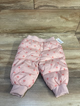 NEW Old Navy Unisex Water-Resistant Quilted Tapered Pants Pink sz 6-12m