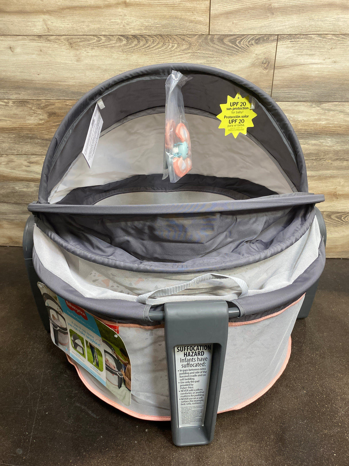 NEW Fisher Price On-The-Go Baby Dome in Pink Pacific Pebble