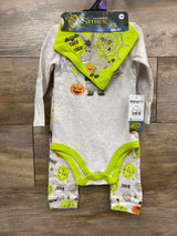NEW Dreamworks Shrek 3pc Halloween Layette Set Grey sz 12m