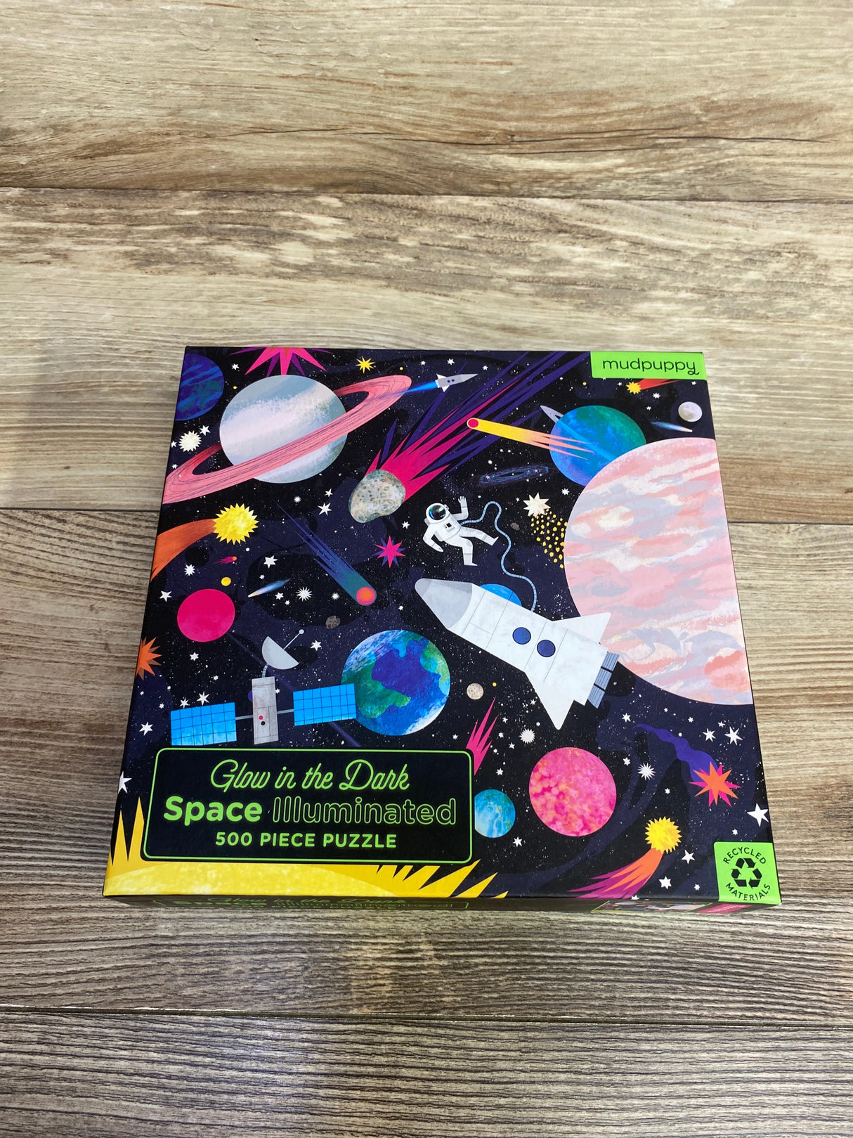 NEW Mudpuppy Glow in the Dark Space Puzzle - 500 pc