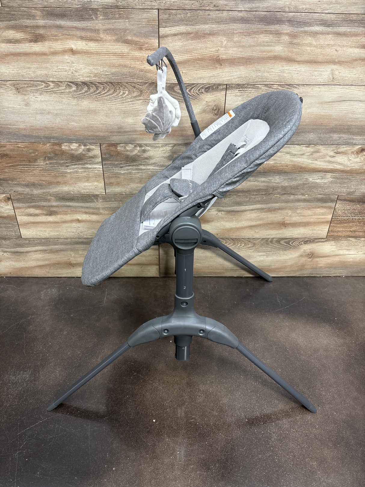 NEW Baby Delight Bloom Soothing Adjustable Lounger in Charcoal