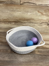 Treasure Basket & 2 Felt Balls Set