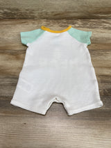 Disney Baby Winnie The Pooh Shortie Romper White/Mint sz 0-3m