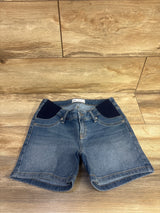 NEW Gap Maternity 4" Inset Panel Denim Shorts Medium Wash Blue sz 25Reg/XS