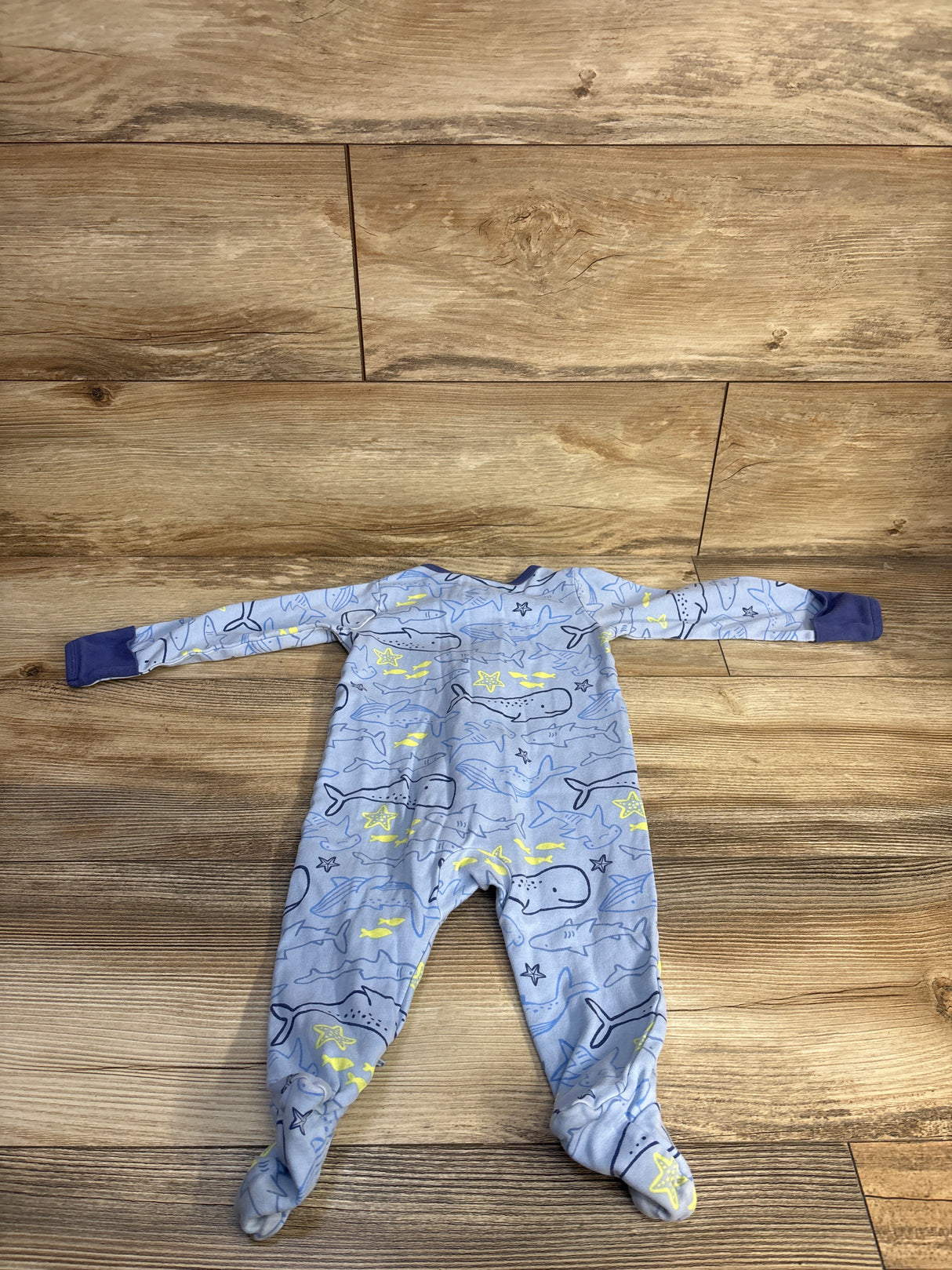 Wonder Nation Sleeper Blue sz 6-9m