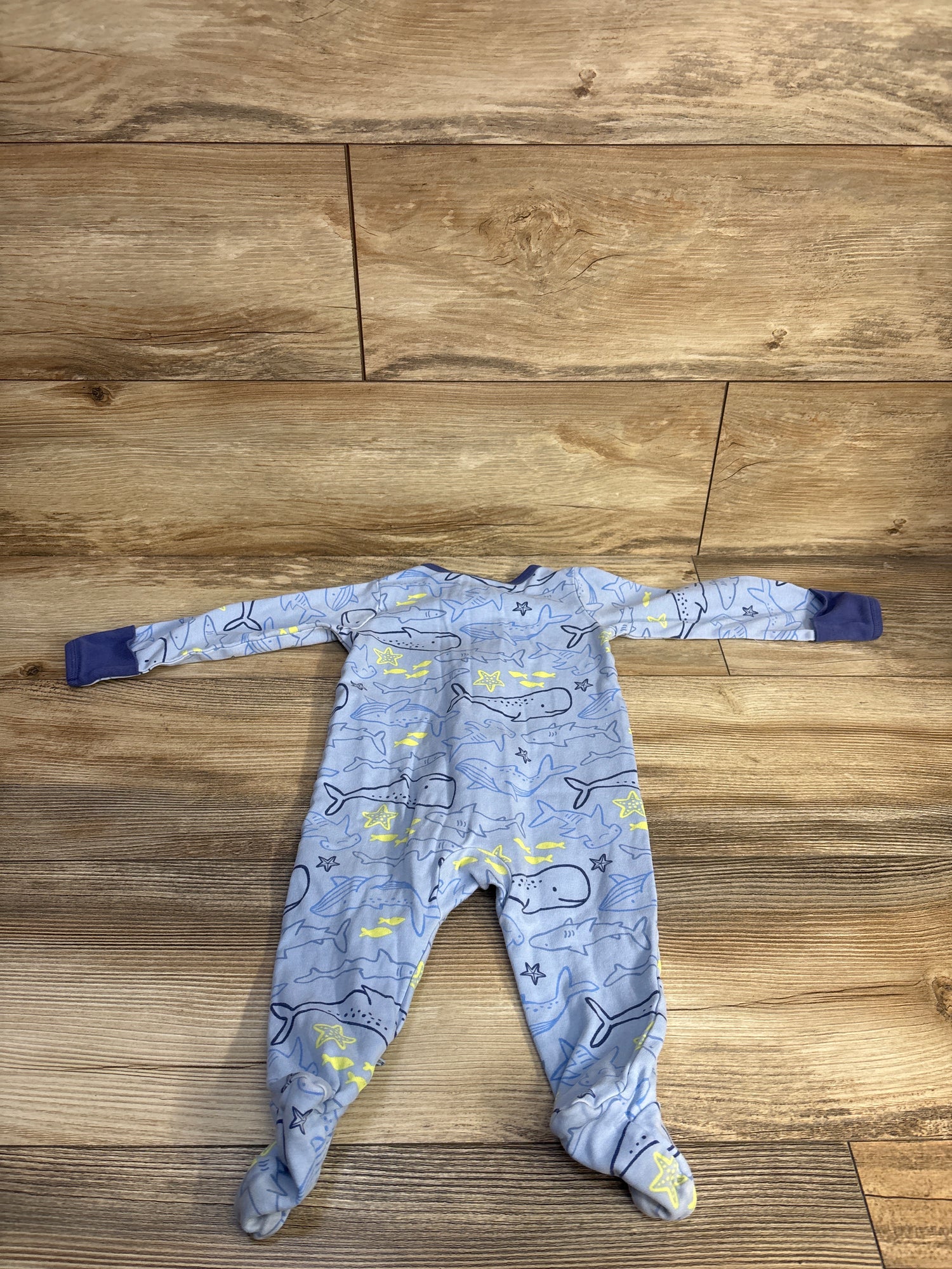 Wonder Nation Sleeper Blue sz 6-9m