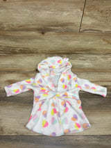 Mon Cheri Plush Hooded Bath Robe White sz 0-9m