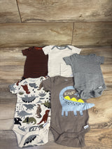 Gerber 5pk Bodysuit Set Grey sz 0-3m