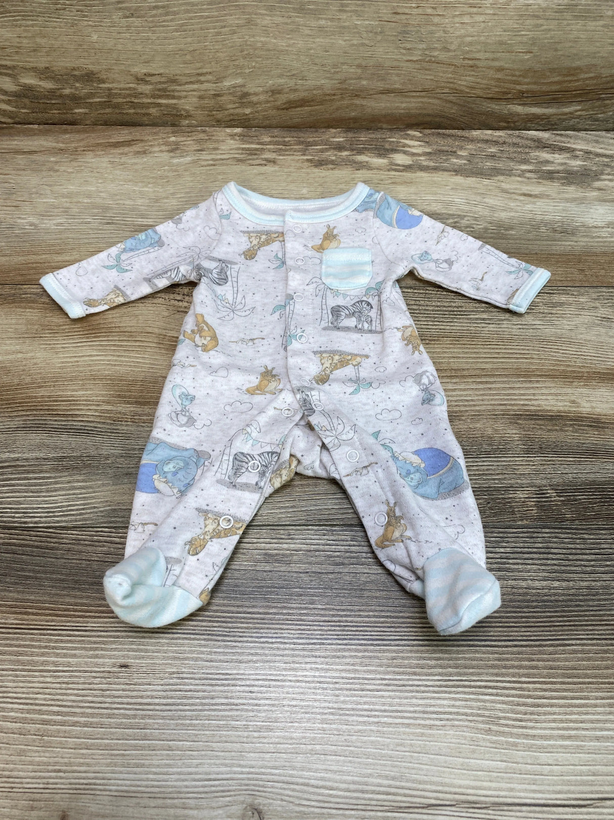 Disney Baby Character Print Sleeper Grey sz Preemie