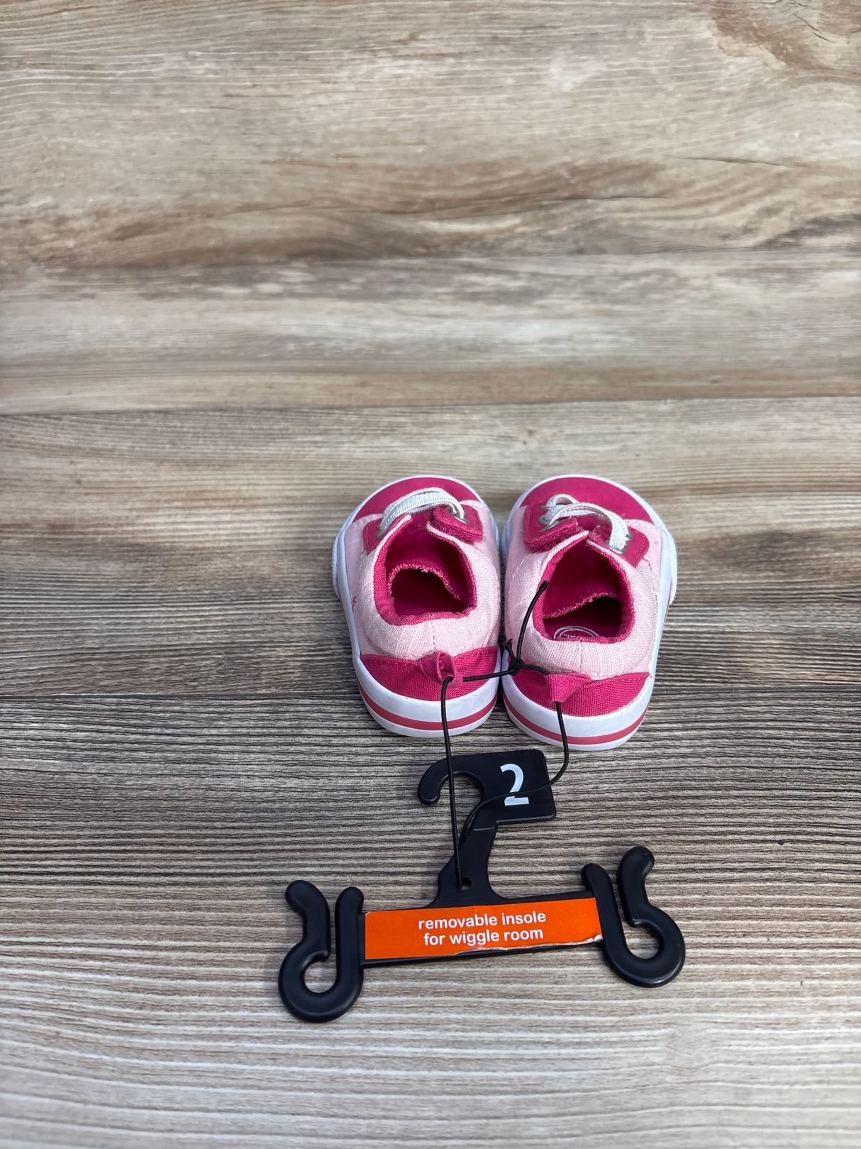 NEW Wonder Nation Casual Sneakers, Pink sz 2c