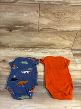 Carter's 2pk Bodysuits Orange sz 3m