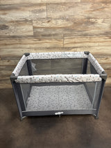 NEW Pamo Babe Portable Playard w/ Mat & Toy Bar, Grey