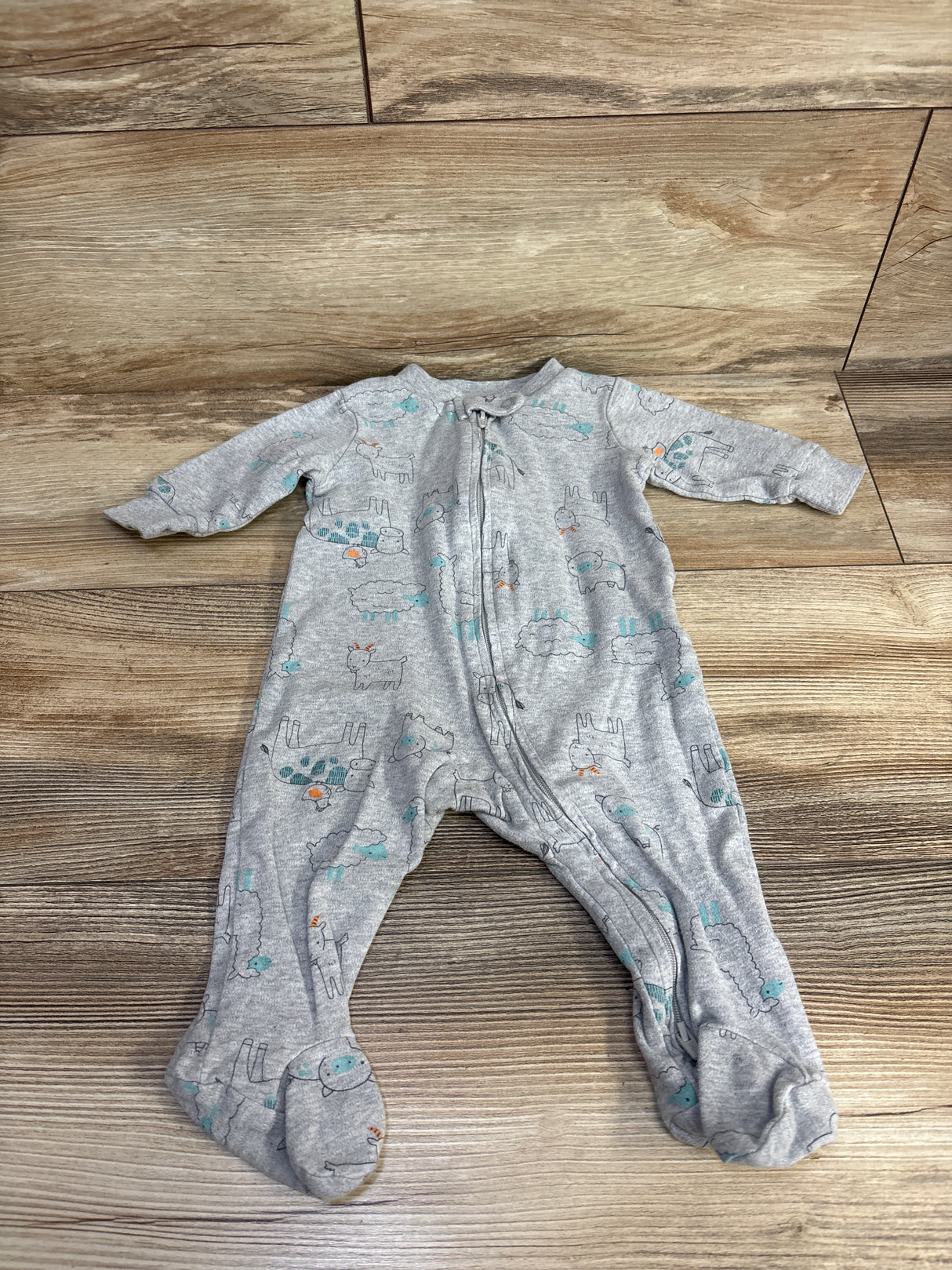 Simple Joys Sheep Sleeper Grey sz 3-6m