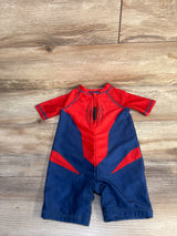 Marvel Spider-Man 1pc Rashguard Swimsuit Red sz 18m