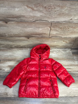 Ralph Lauren Water-Repellent Glossed Down Jacket Red sz 3T