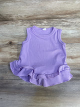 Shein Ribbed Ruffle Tank Top Purple sz 9-12m