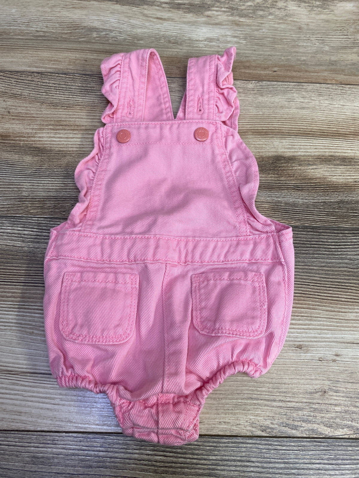 Old Navy Flutter Sleeve Bubble Shortalls Pink sz 12-18m