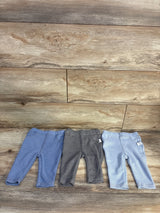 Shein 3pk Pull On Pants Blue sz 3-6m