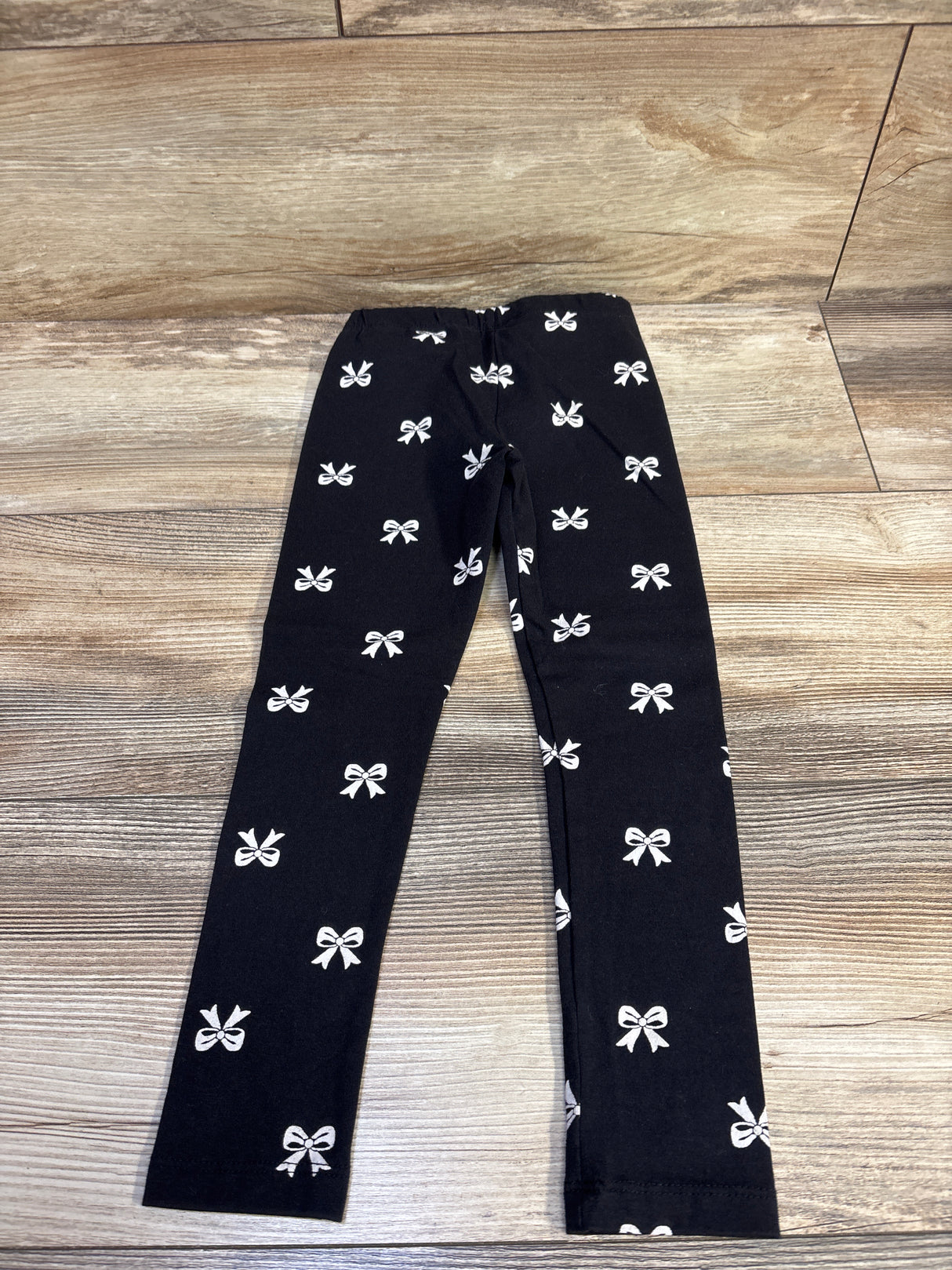 Janie & Jack Bow Leggings Black sz 4T