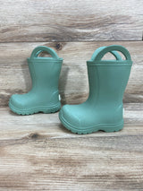 BEARPAW Toddler EVA Rain Boots with Easy Pull-On Handles Green Sz 3c