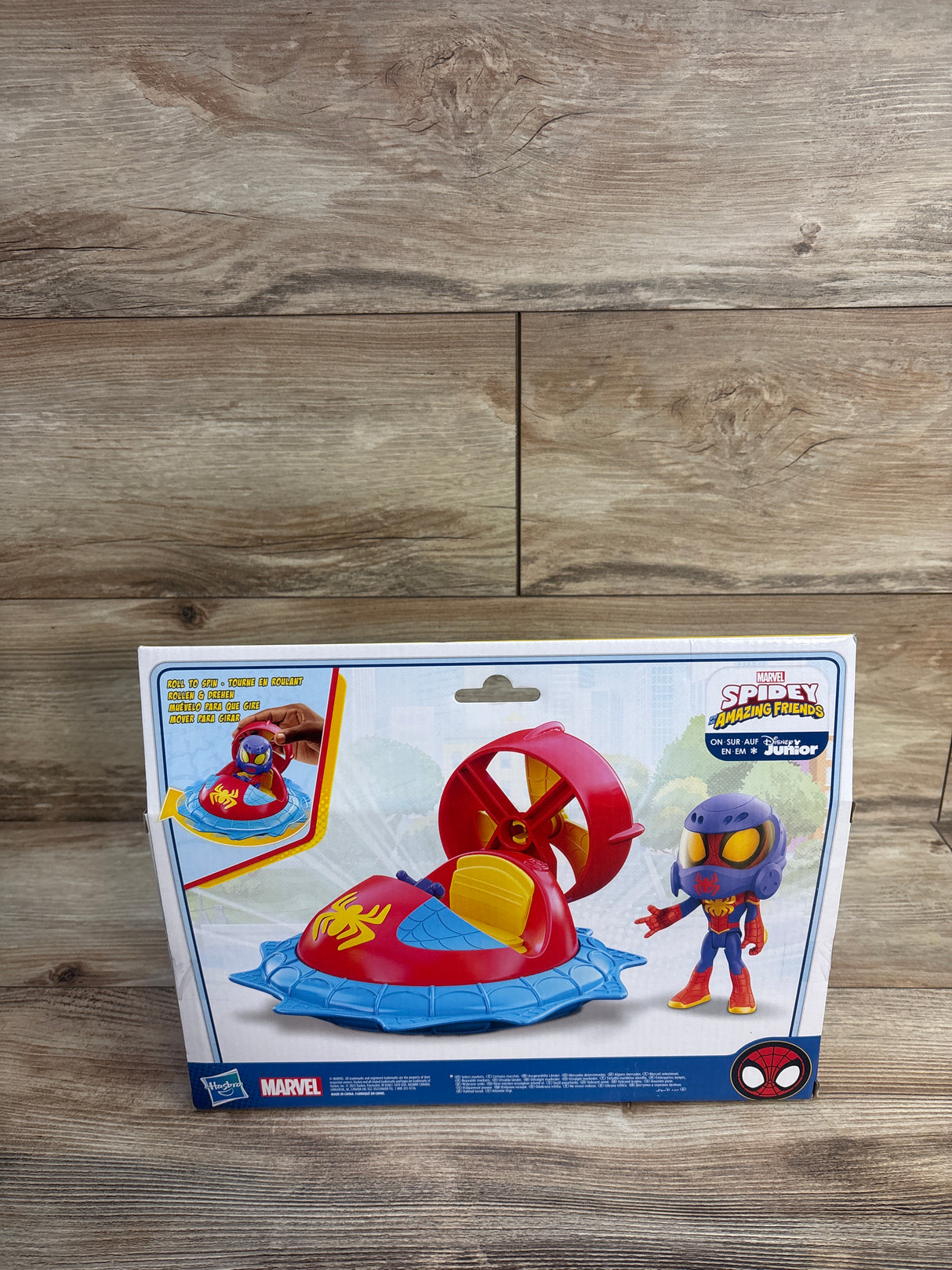 NEW Spidey & His Amazing Friends Web-Spinners Hover Spinner Vehicle & Action Figure