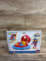 NEW Spidey & His Amazing Friends Web-Spinners Hover Spinner Vehicle & Action Figure