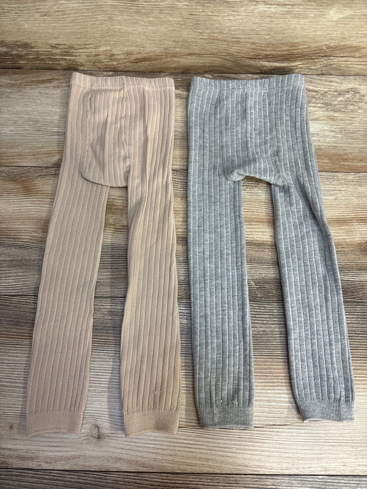 2pc Ribbed Leggings Tan sz 2-3T