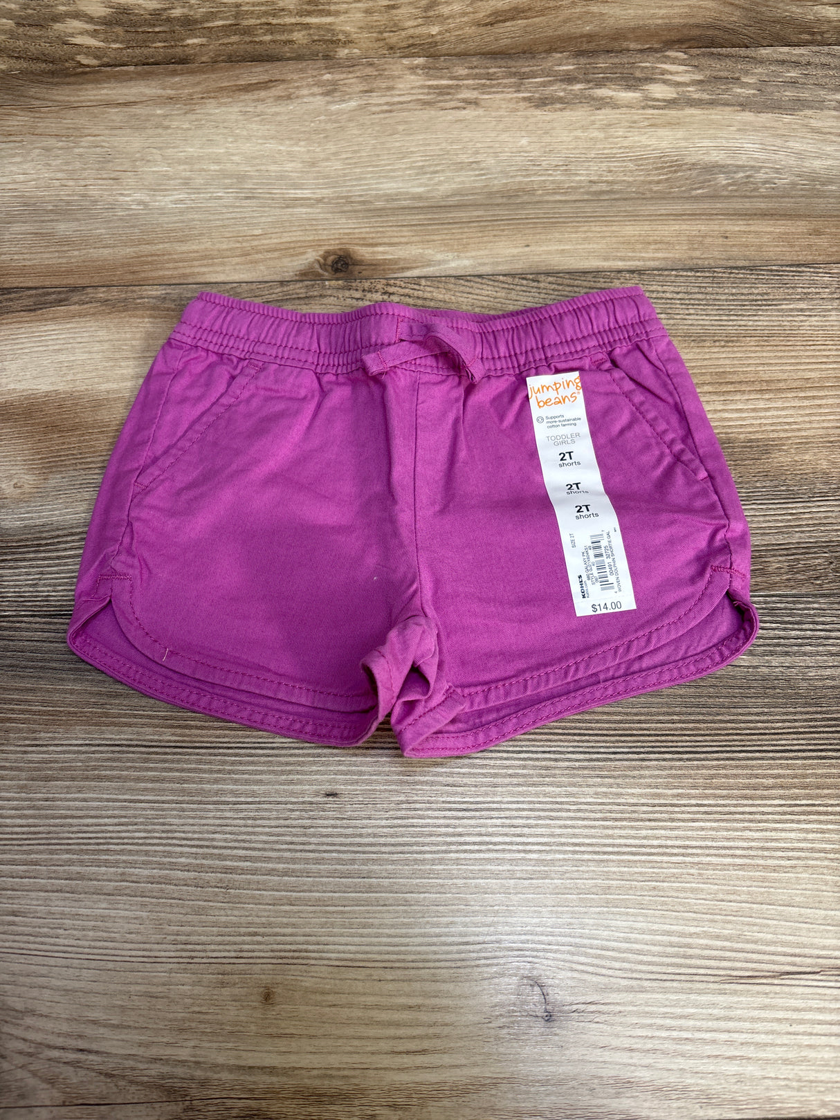 NEW Jumping Beans Woven Dolphin Short Purple sz 2T