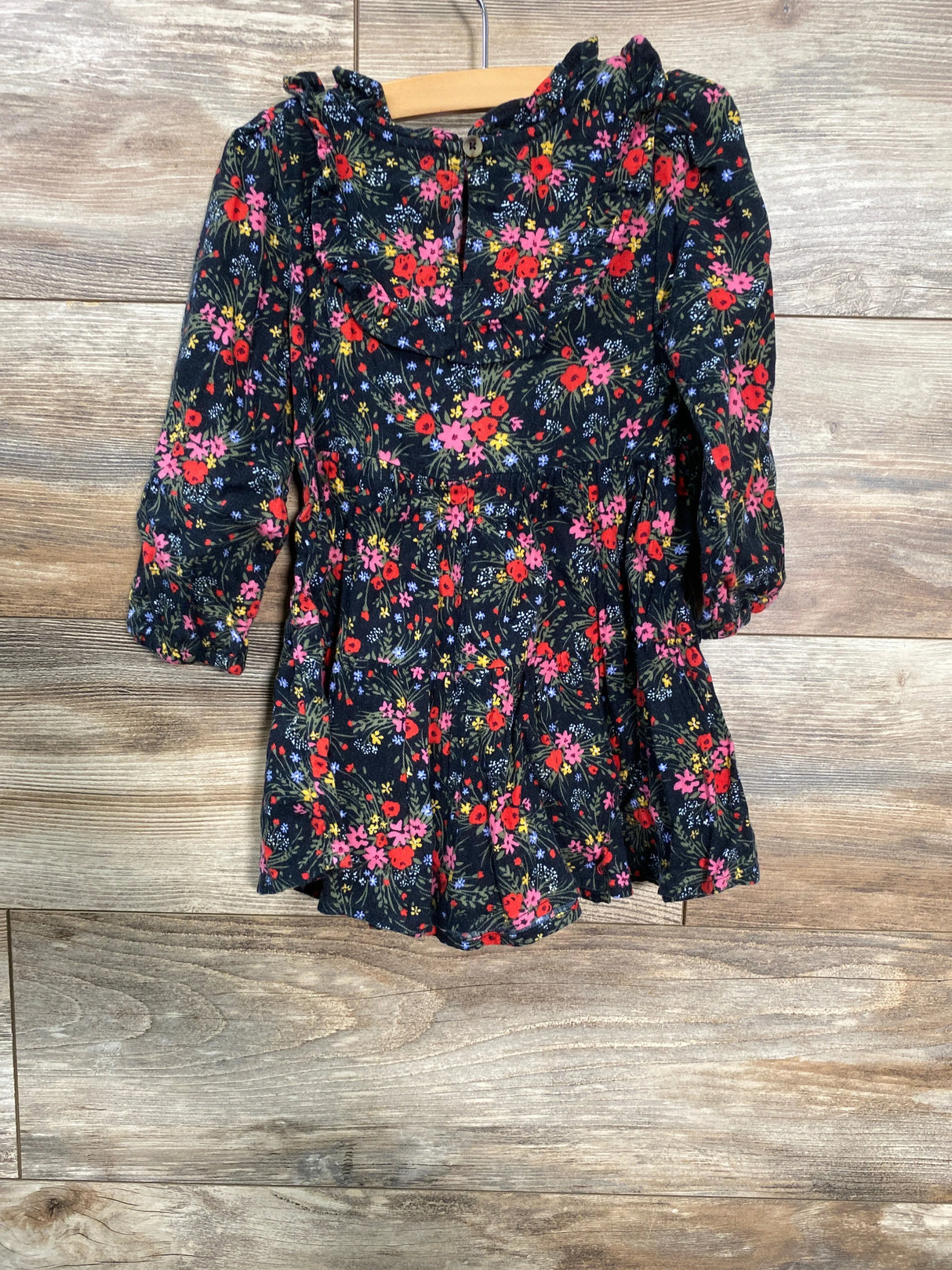 Cat & Jack Floral Dress Black sz 2T