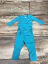 Cloud Island 2pc LS Bodysuit & Pants Blue sz 0-3m