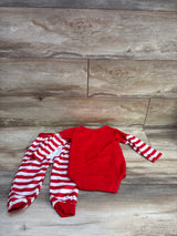 My First Christmas 2pc Bodysuit & Pants Set Red sz 12-18m