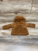 Just One You Full Zip Fleece Hoodie Brown sz 0-3m