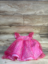 Barbie Square Neck Organza Dress Pink sz 3T