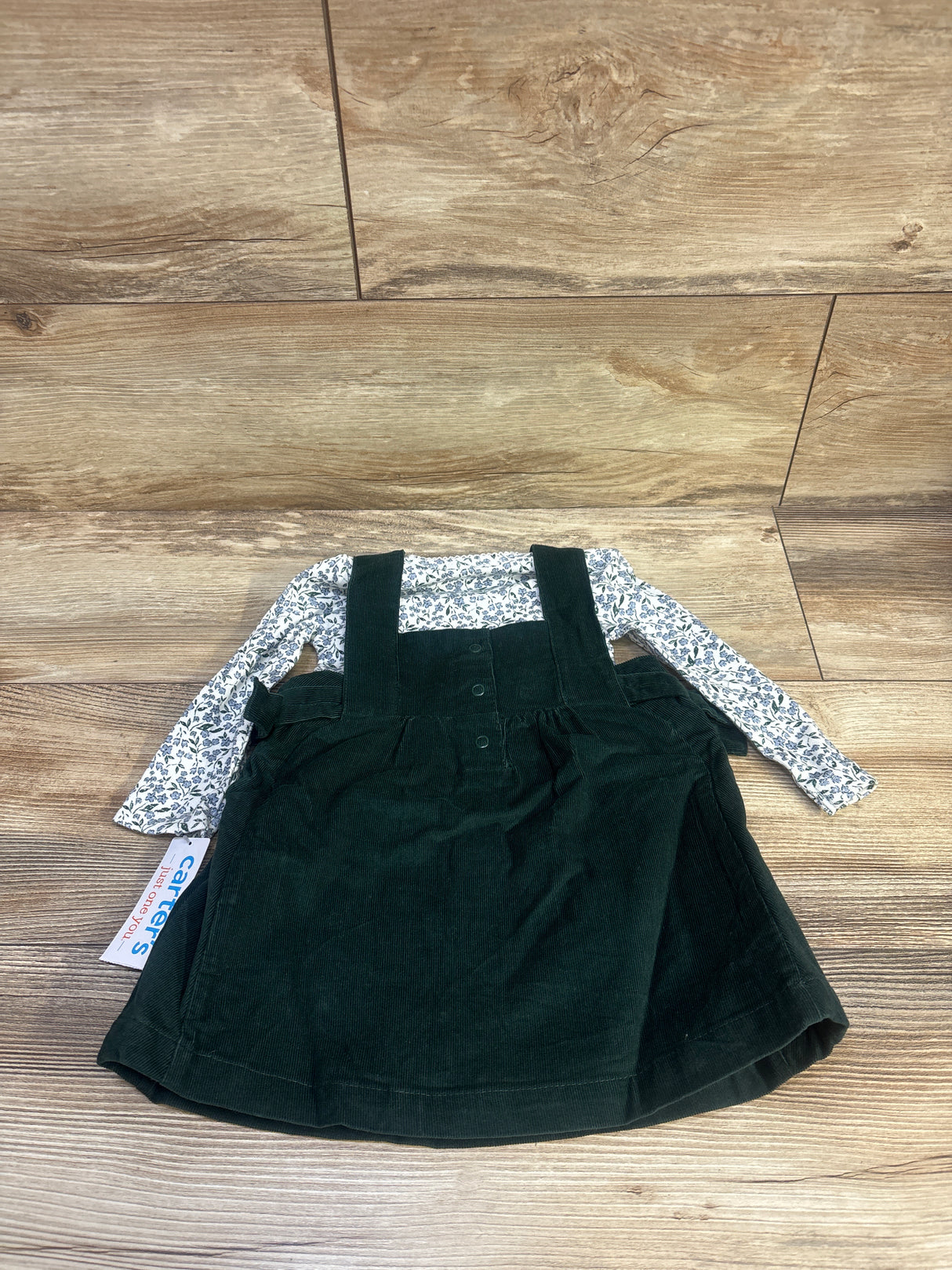 NEW Just One You 2pc Corduroy Skirtall & Bodysuit Set White sz 9m