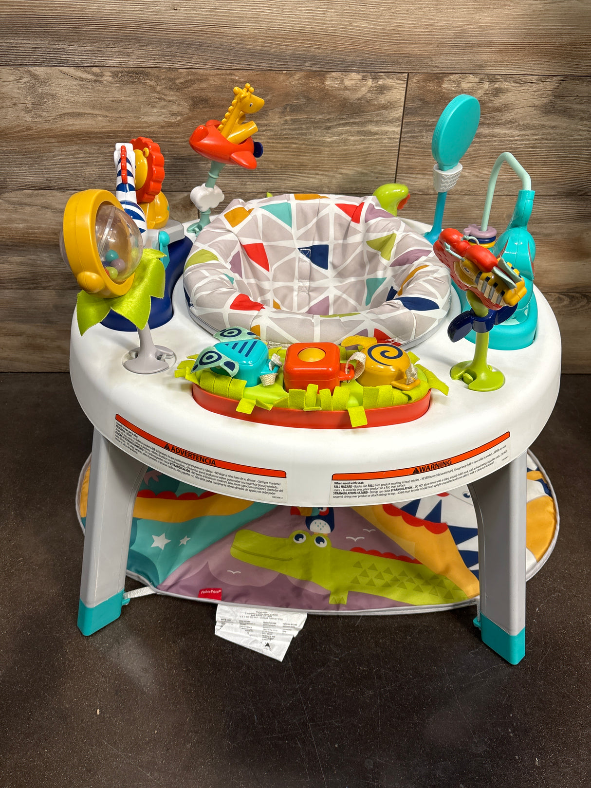 Fisher Price 3-in-1 Sit-to-Stand Activity Center in Safari
