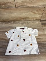 Tommy Hilfiger Embroidered Polo Shirt White sz 12m