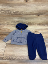 Carter's 2pc Zip-Up Jacket & Pants Set Blue sz 9m