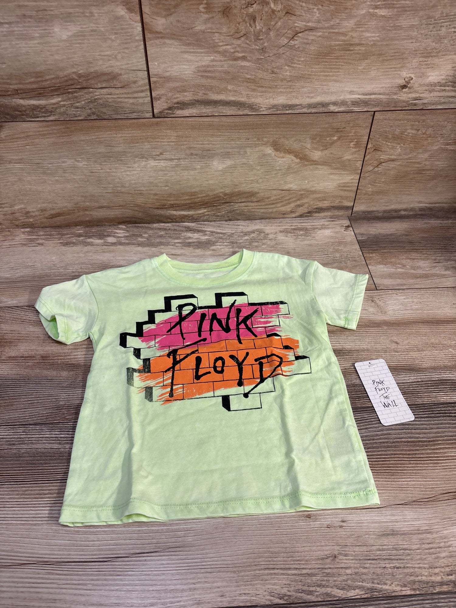 NEW Pink Floyd The Wall Shirt Lime Green sz 3T