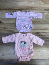 So Cute Bodysuits 2pk Pink sz NB