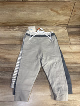 NEW Cloud Island 3pk Pull On Pants Grey sz 6-9m