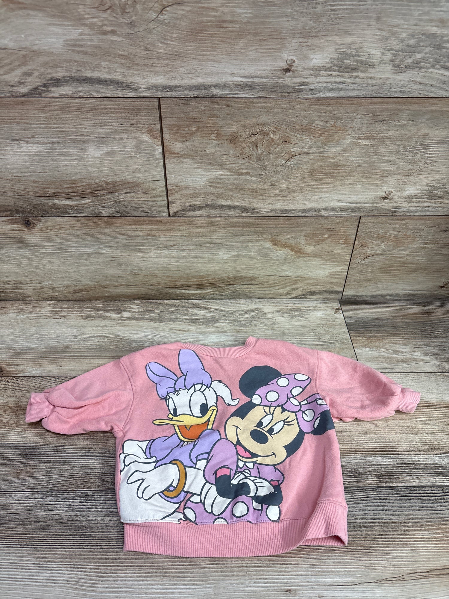 Disney Mickey & Friends Minnie & Daisy Pullover Sweatshirt Pink sz 12m