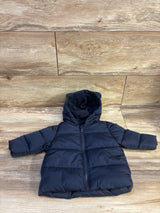Old Navy Water-Resistant Hooded Critter Puffer Jacket Navy sz 3-6m