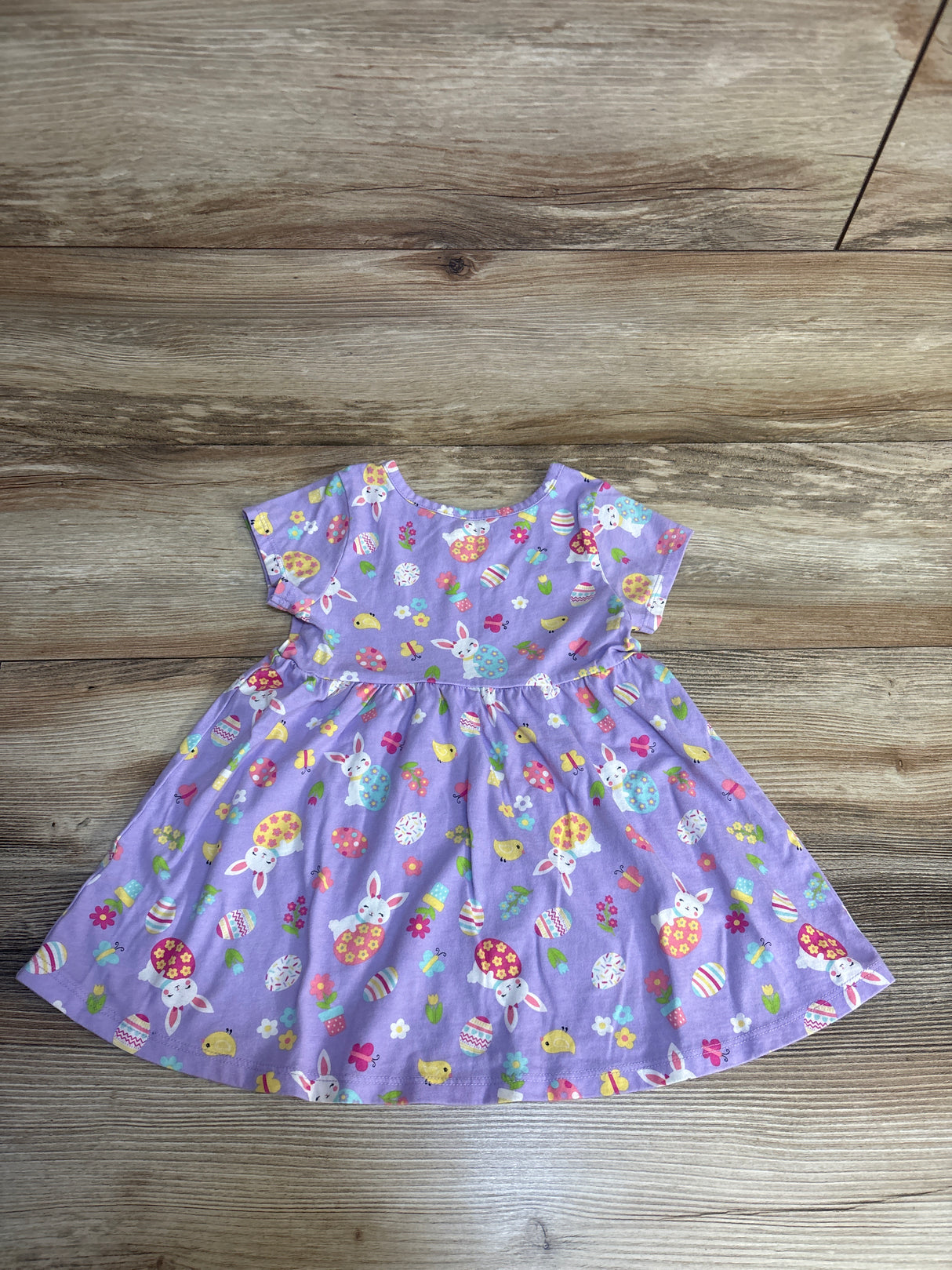 Children's Place Easter Bunny Print Dress Lilac sz 2T