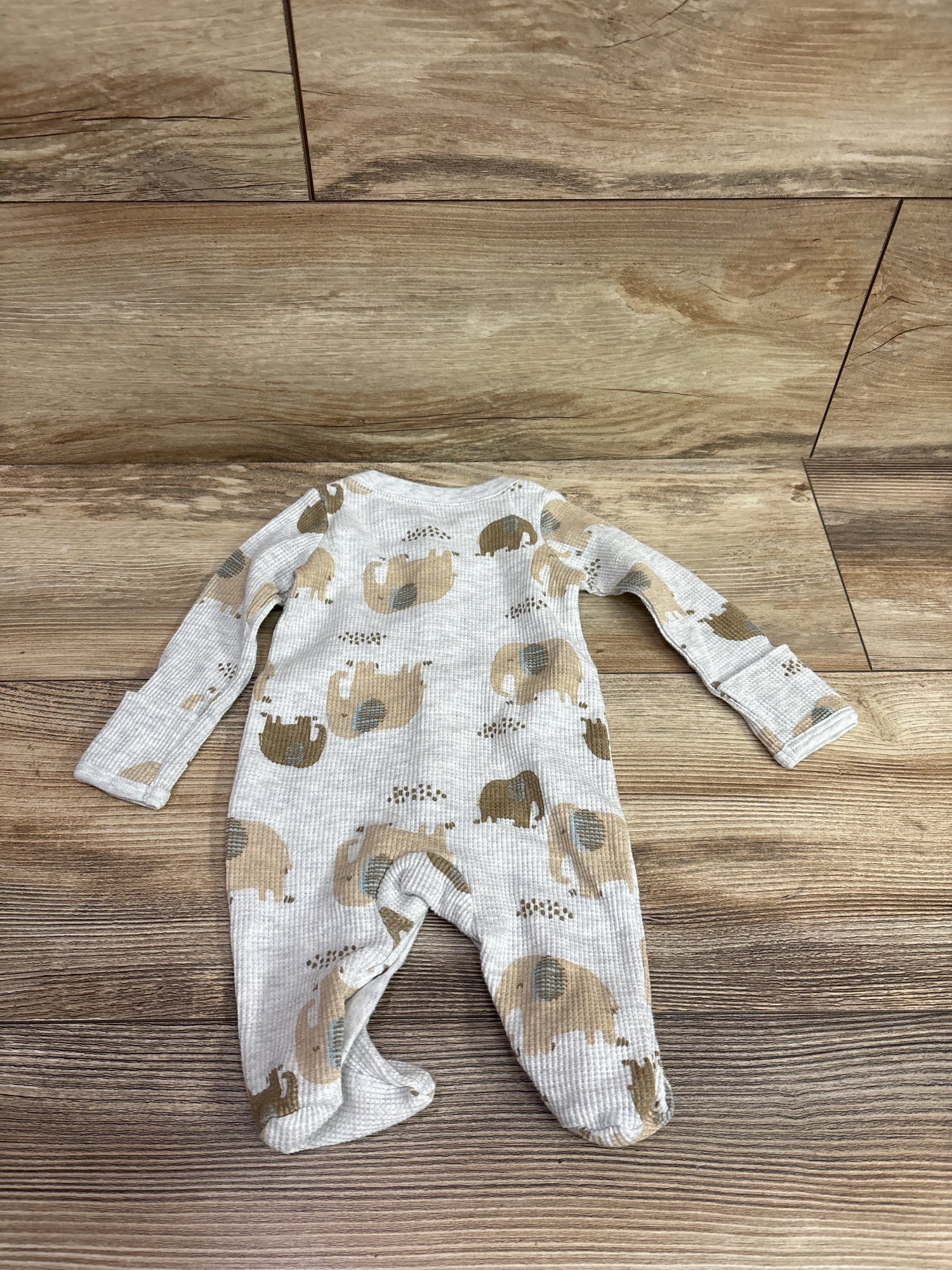 Carter's Waffle Knit Snap Sleeper Grey sz Newborn